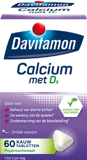 Davitamon Calcium Met Vitamine D Kauwtabletten 60KTB
