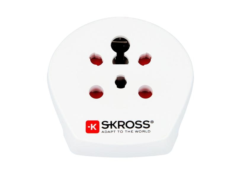 SKROSS Reiseadapter Indien / Israel / Danmark- EU Reiseadapter Indien / Israel / Dänemark Europa