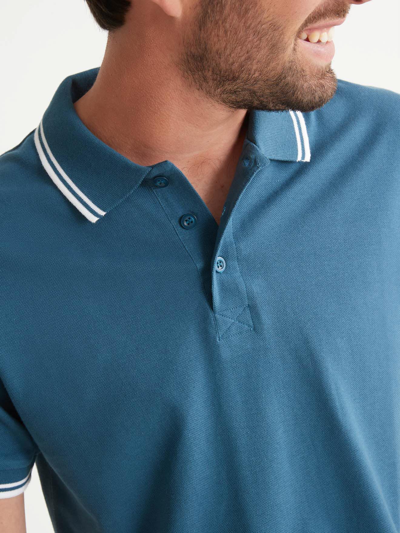 Polo manches courtes maille piquée