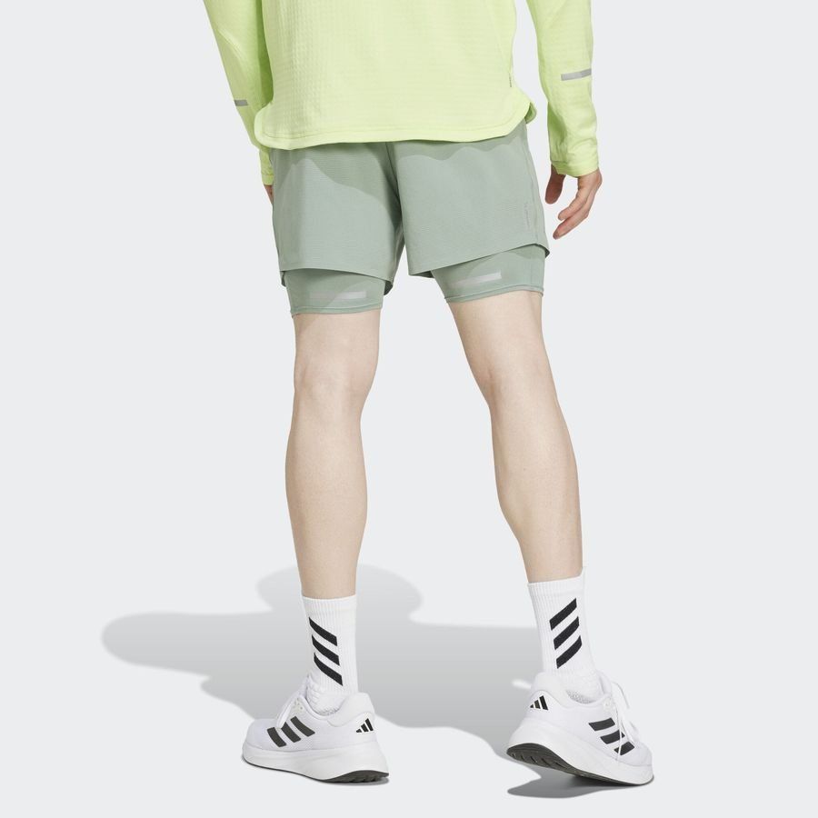 Adidas Short de running réfléchissant 2 en 1 Ultimate