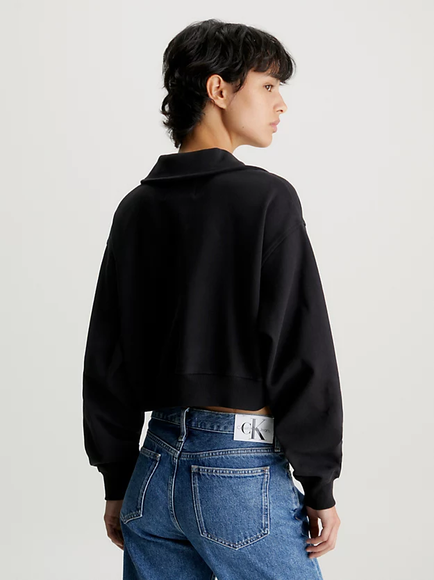 Moletom polo cropped