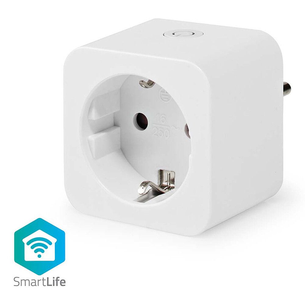 VEGGUTTAK NEDIS SMARTLIFE WIFI SMART PLUG M/STRØMMÅLER