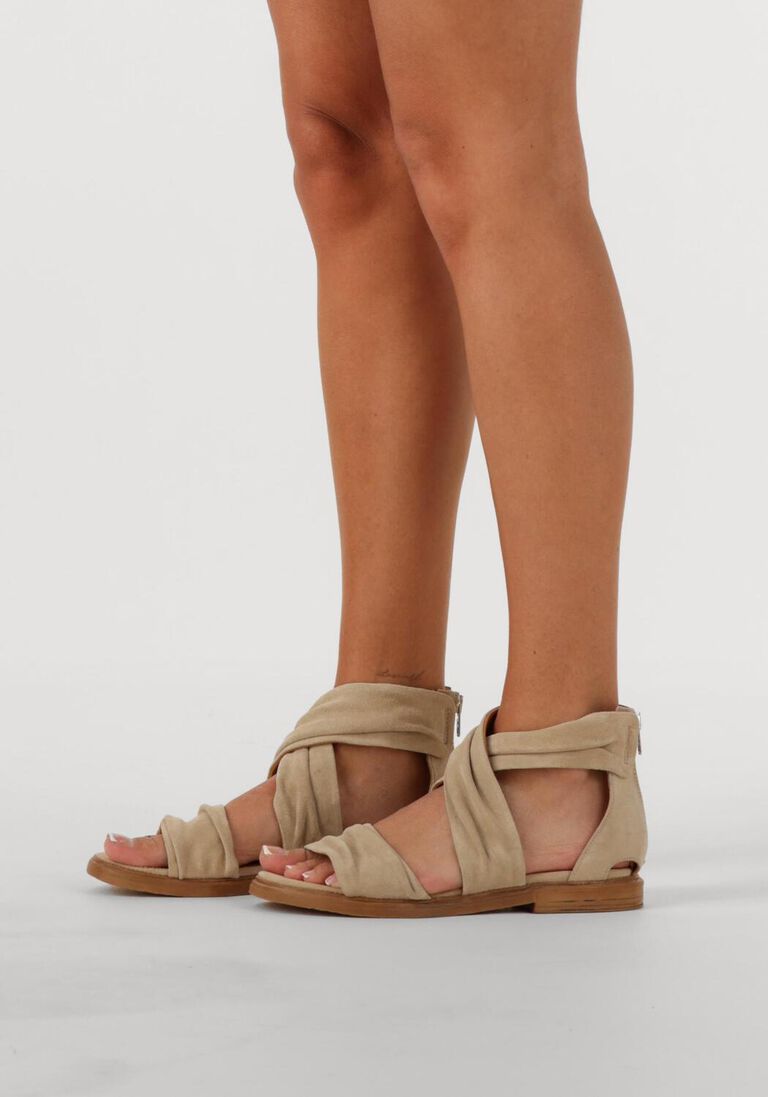 beige notre-v platte sandalen 1gamba102