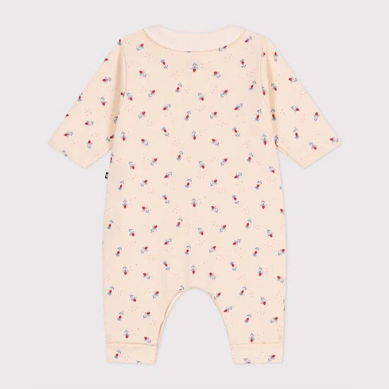 Combinaison en coton à col imprimé fleuri   de               Petit Bateau