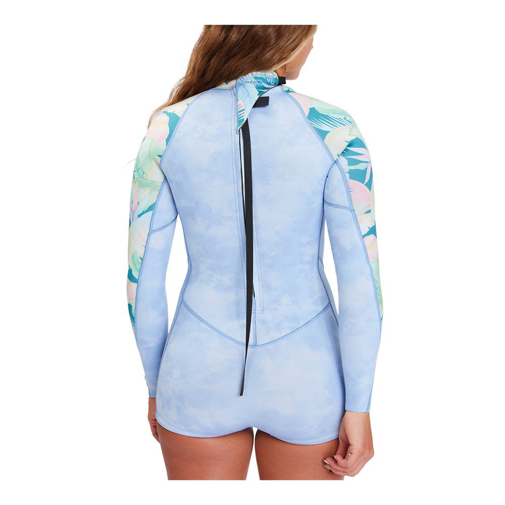 Billabong SPRING FEVER BACK ZIP - Combinaison shorty 2/2mm Femme wave wash