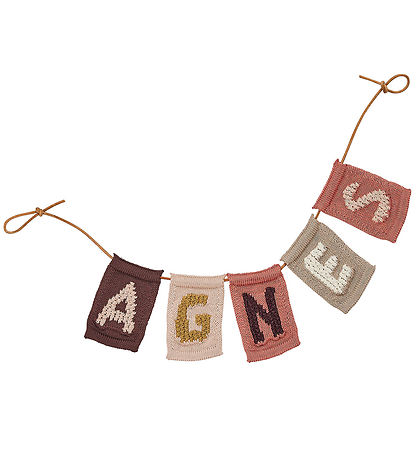 Smallstuff Stickat Buchstabe - N - Rosa Alphabet
