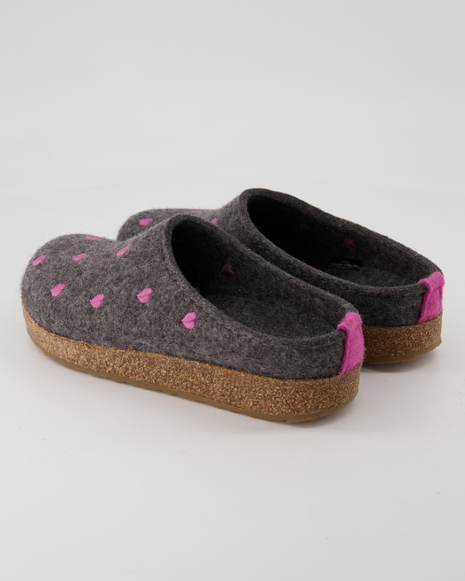 Haflinger Grizzly Cuoricini Hausschuhe in Grau