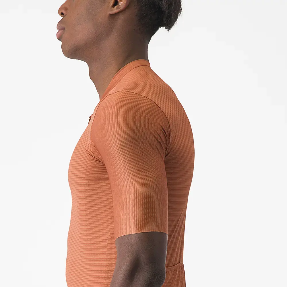 Castelli Espresso Fietsshirt Korte Mouwen Bruin/Donkergrijs Heren