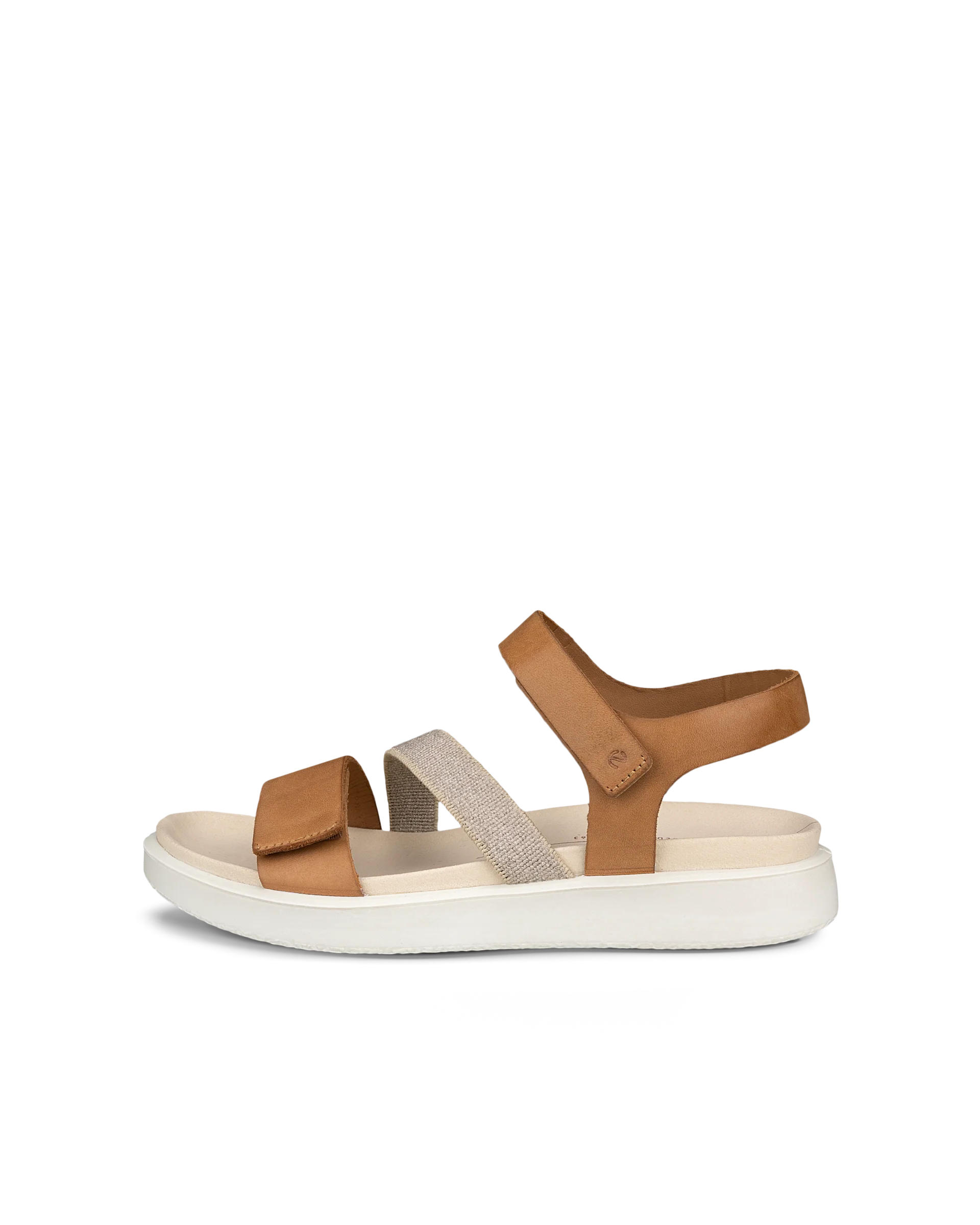 ECCO FLOWT W Damen Flache Nubuksandale Braun