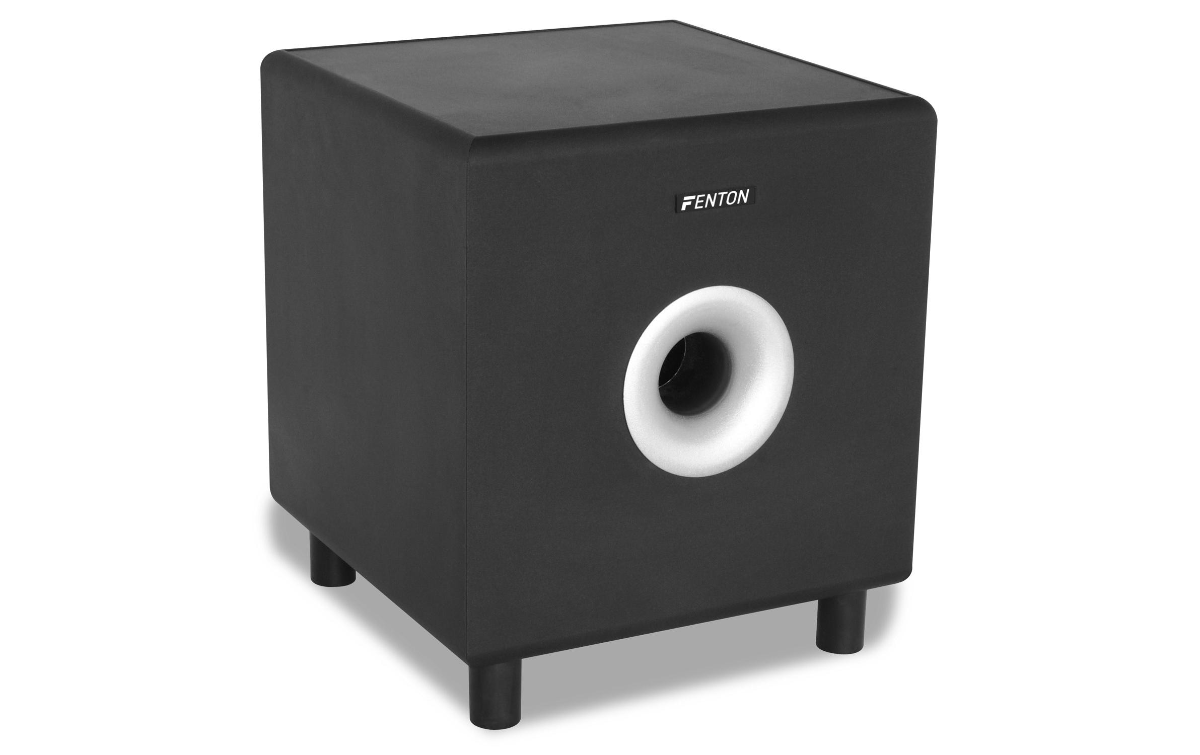 Subwoofer SHFS08B Schwarz<br>Aktiv Subwoofer 8