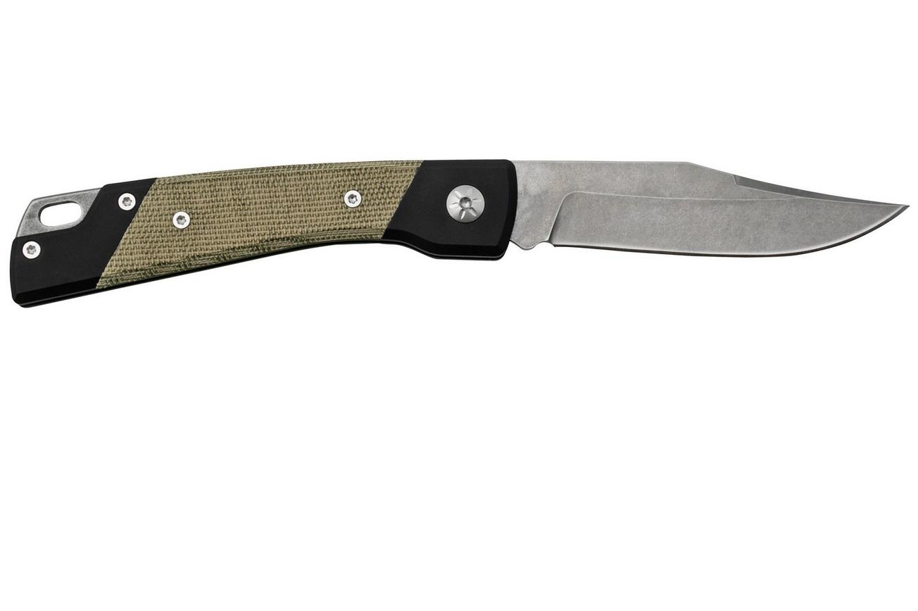 Mercury Luc 9LUCEXSWALCV-C, Elmax, Green Canvas Micarta, zakmes