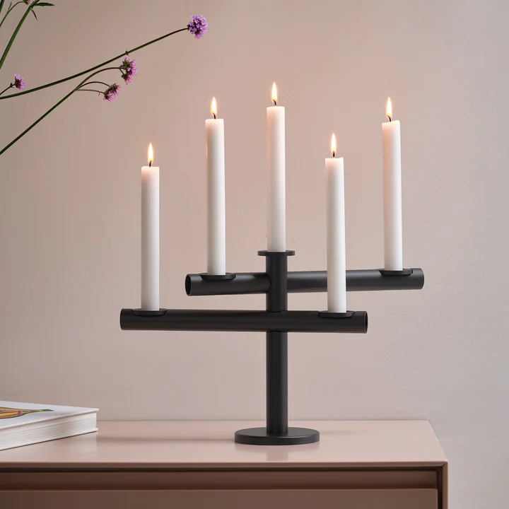 Frederik Roijé - Light my Fire, Kerzenständer, rose