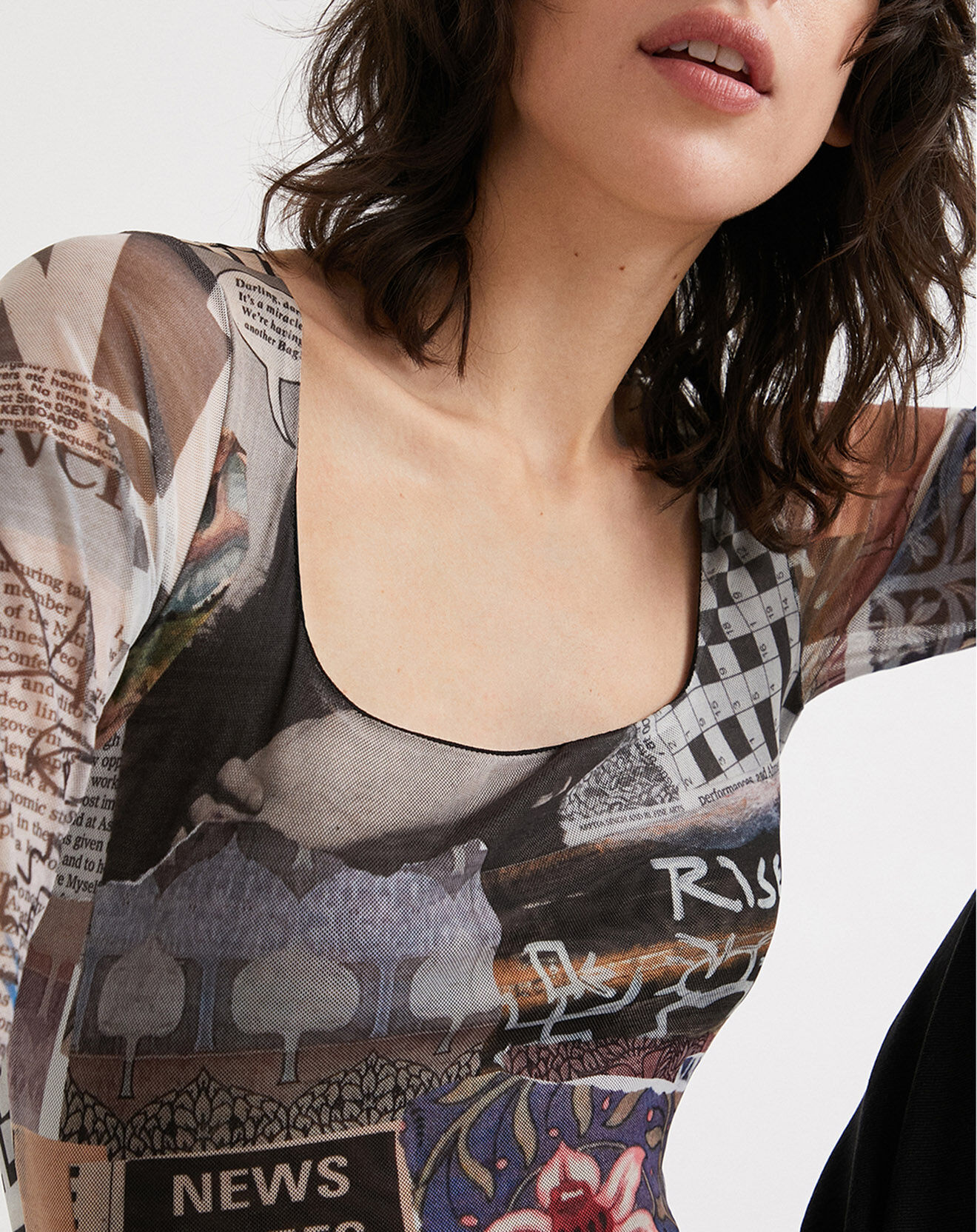 Desigual Top Charlene anthracite