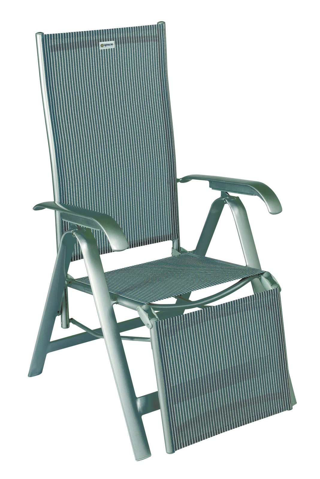 Gartensessel - platin-grigio - mit Fußteil