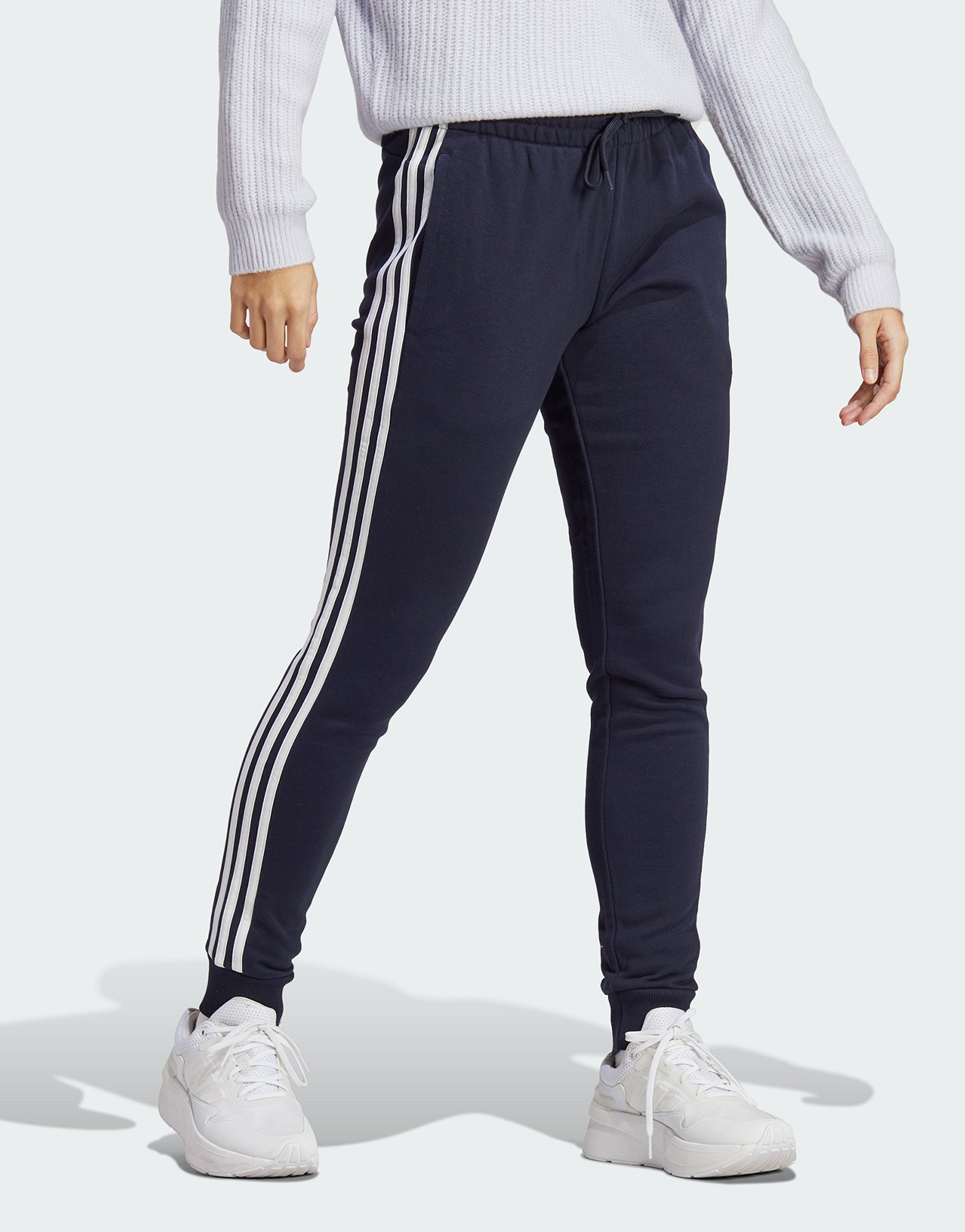 adidas Pantalon fuselé en molleton à 3 bandes Essentials