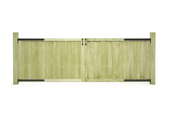 Portillons de jardin 2 pcs Bois de pin imprégné 300x100