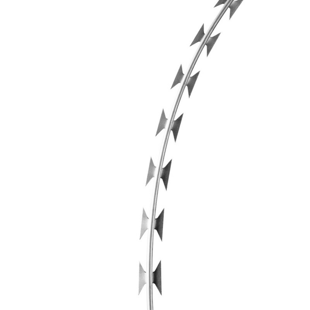 Fil barbelé acier galvanisé cloôture de jardin concertina bto-22 150m