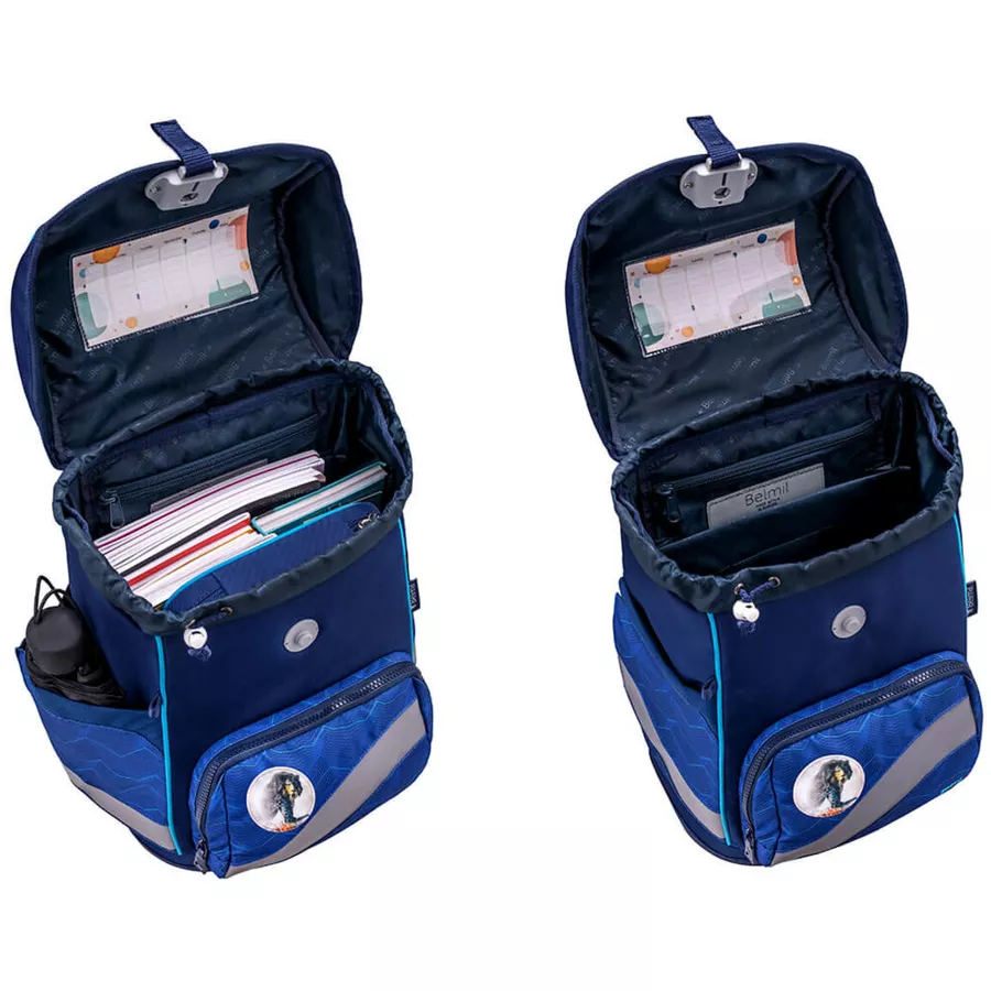 Belmil Schulranzen Premium Smarty Plus Set 5-teilig Estate Blue