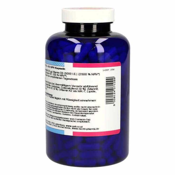 Vitamin D3 + K2 GPH Kapseln, 360 St
