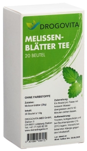 Drogovita Melissen Tee Beutel, 20 Stück