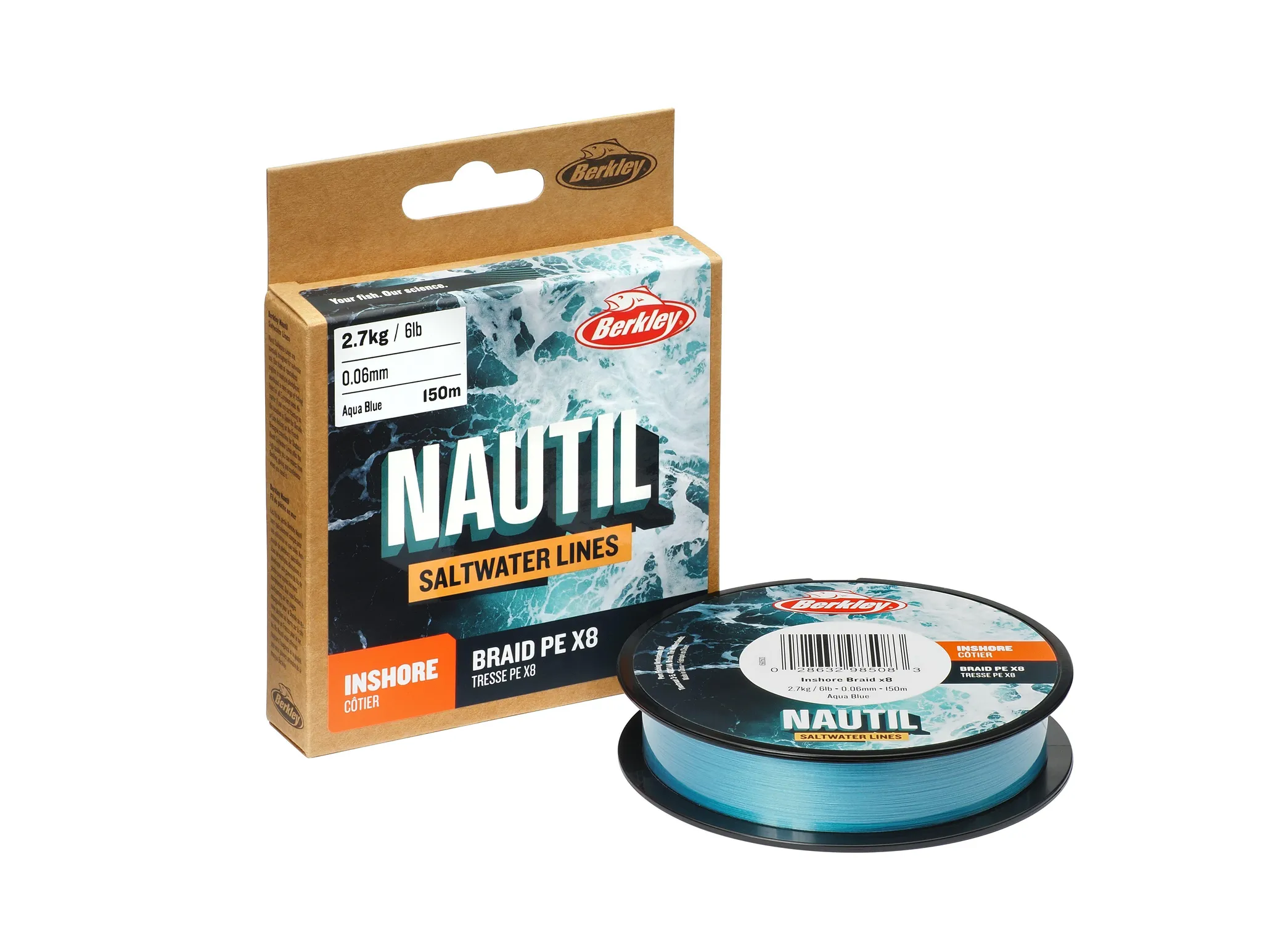 Berkley Nautil Braidx 8 300m Aquablue