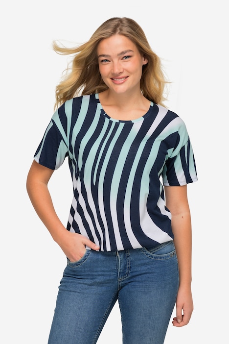 T-Shirt, oversized, Grafik-Print, Rundhals, OEKO-TEX