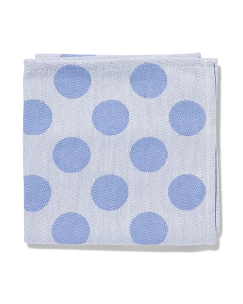 torchon 65x65 coton à pois