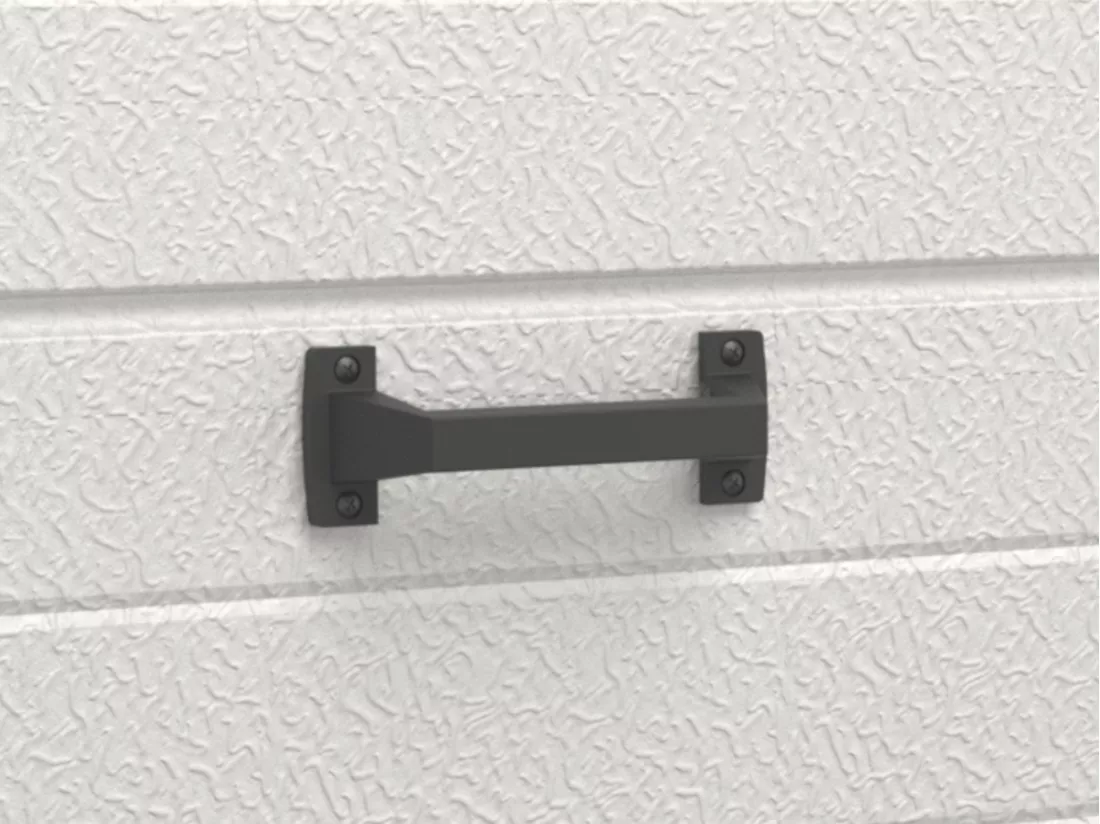 Porte de garage sectionnelle à cassette blanc avec fenêtres motorisée L254 x H218 cm - CAOPAS