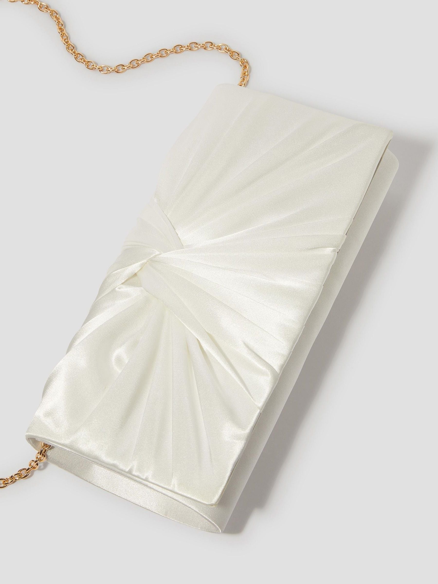 Monsoon Talia Twisted Satin Clutch Bag