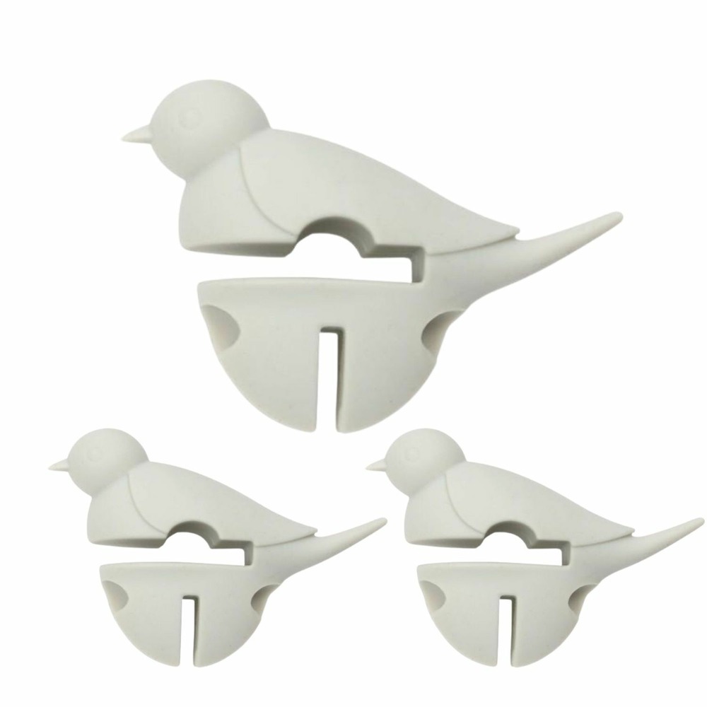 3 repose-cuillère petit oiseau blanc 3 en 1