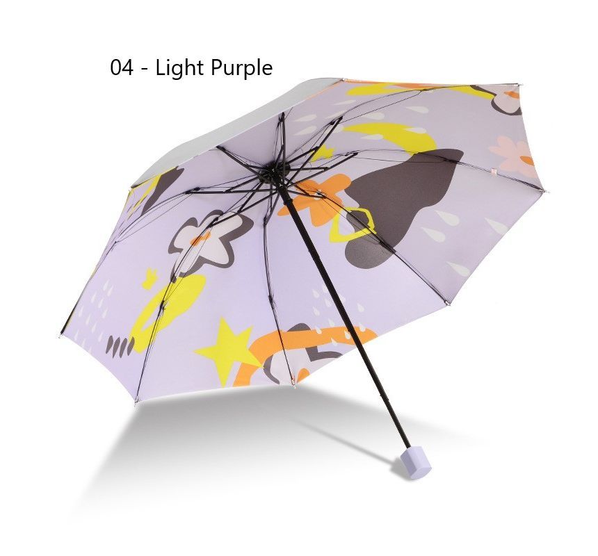 Fenmo - Compacte paraplu met bloemenmotief