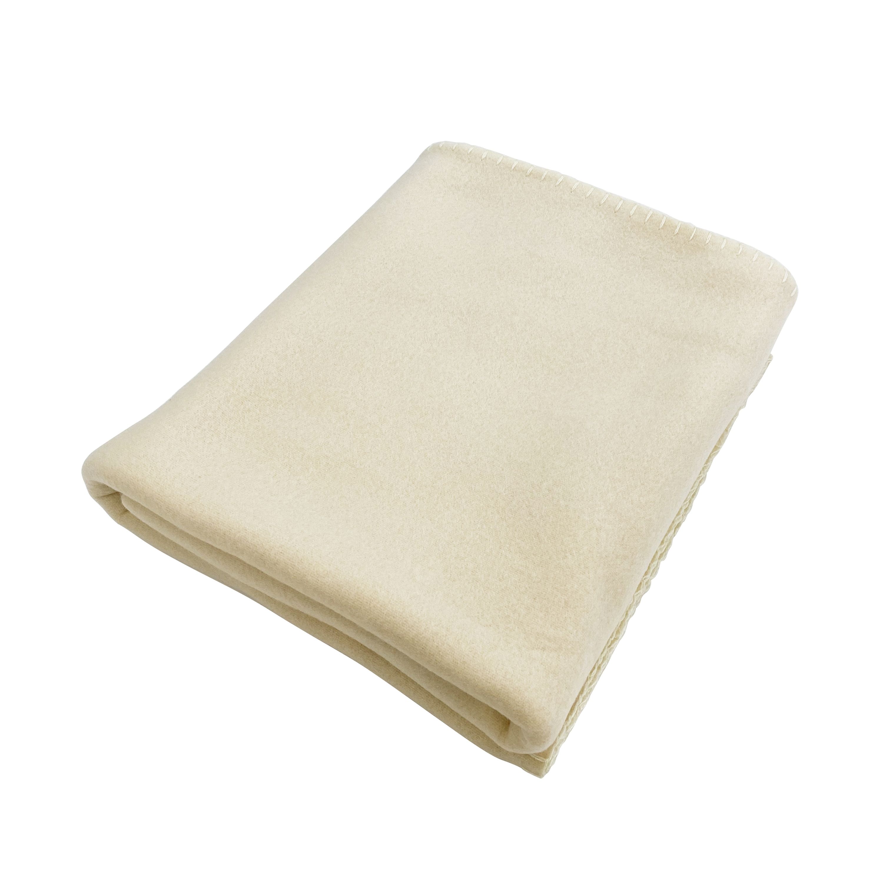 Kuscheldecke Fleece 130 x 170 cm beige