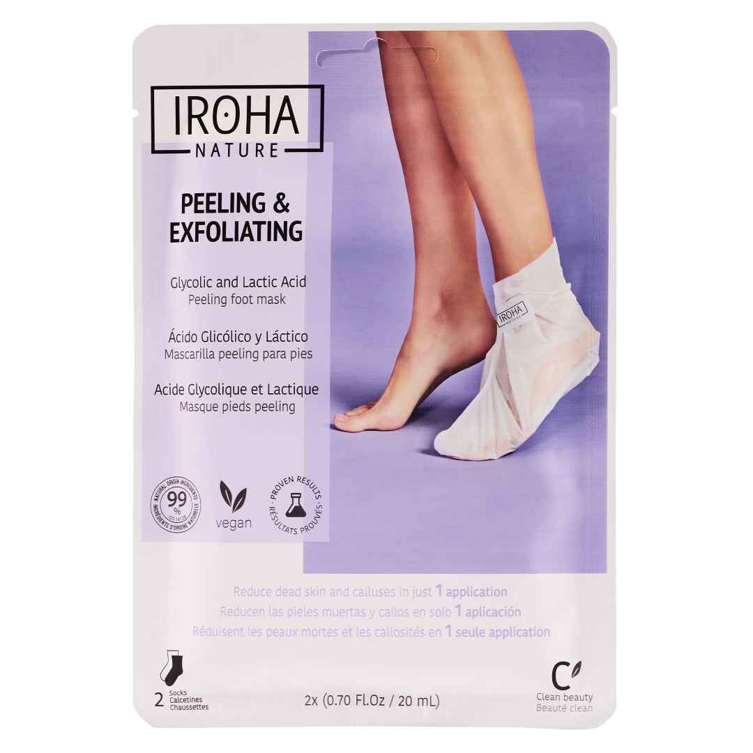 IROHA  Meias peeling & exfoliantes - 1un