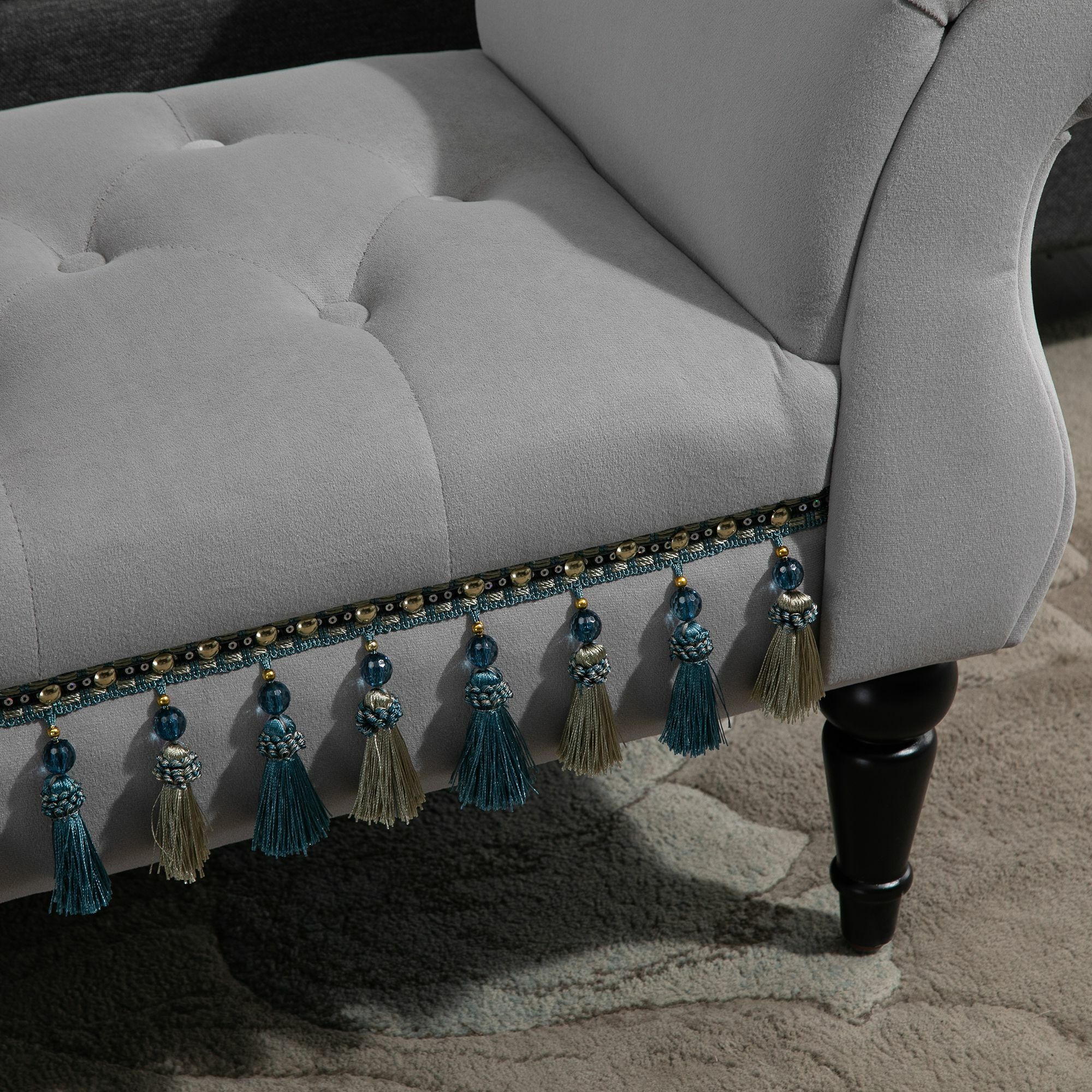 HOMCOM Polsterbank im edlen Design 117 x 40 x 58 cm (BxTxH)