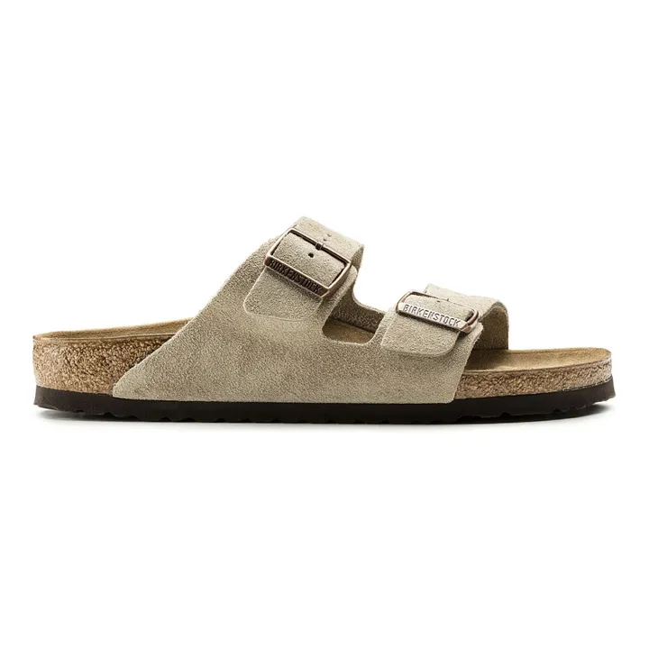 BIRKENSTOCK Sandales Arizona SFB Cuir Suede - Collection Adulte  | Taupe