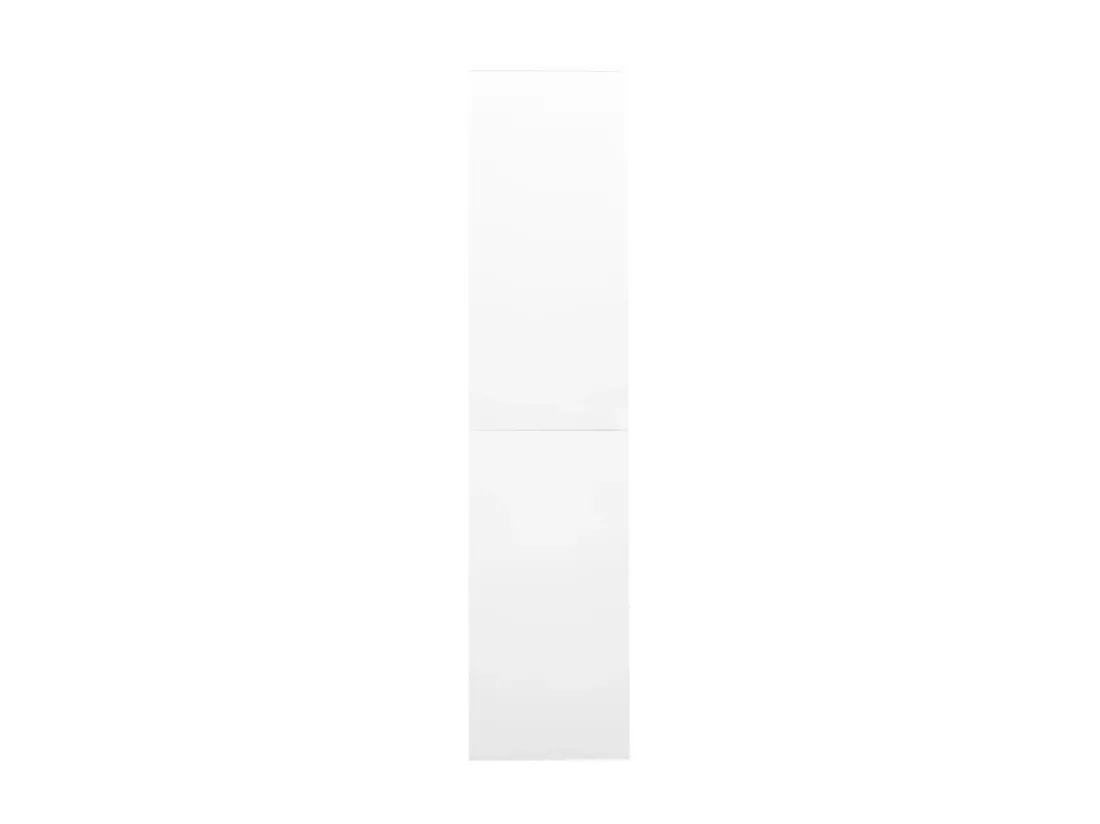 Armoire de bureau et porte coulissante Blanc 90x40x180 Acier