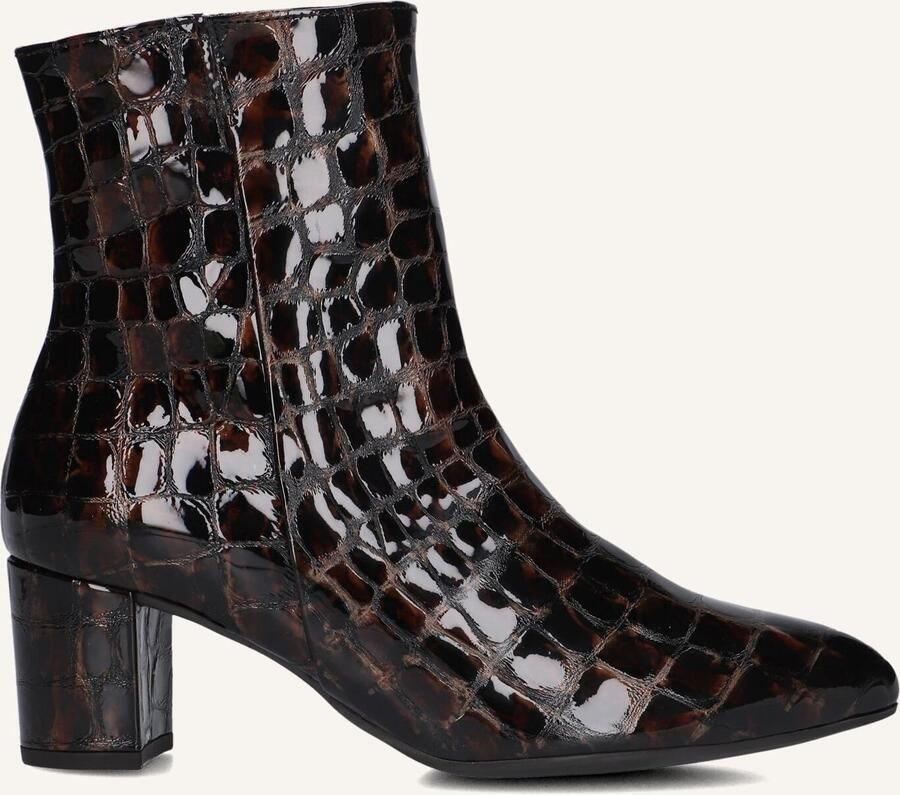 GABOR Enkellaarsjes Dames 701 Maat: 39 Materiaal: Lakleer Kleur: Bruin