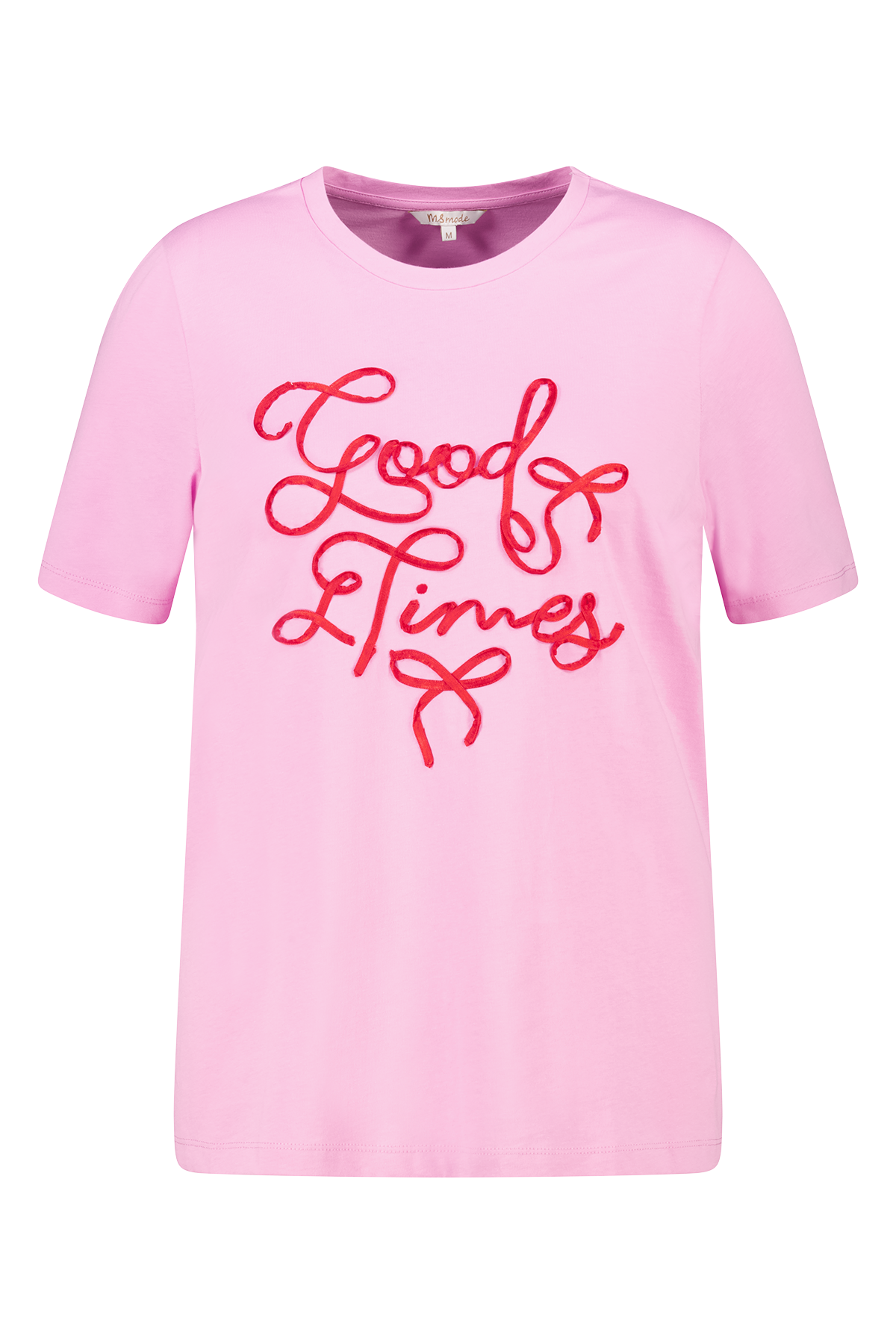 T-shirt met print Pink