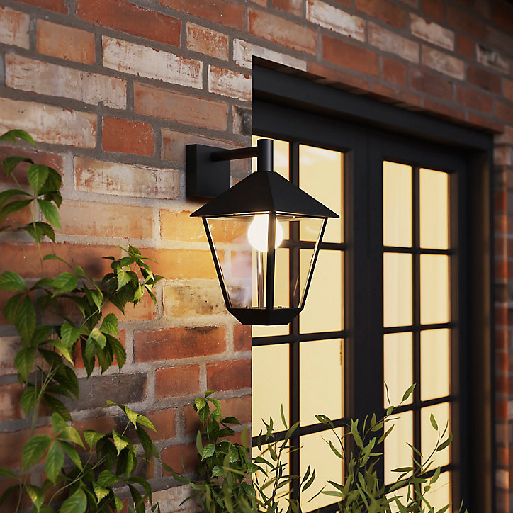 Applique murale descendante Docker E27 25W IP44 GoodHome noir