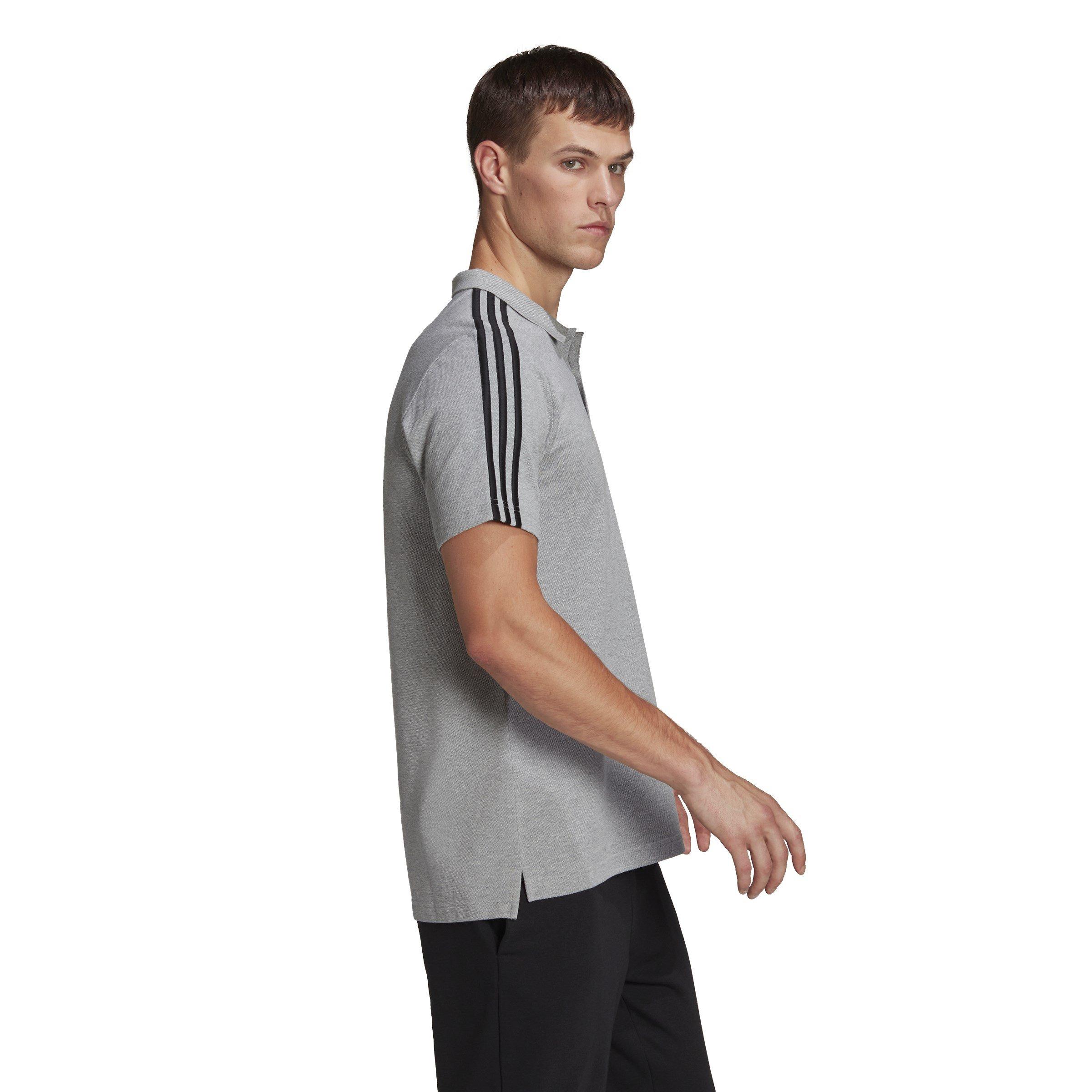 adidas Essentials Mens Cotton 3-Stripes Polo Shirt