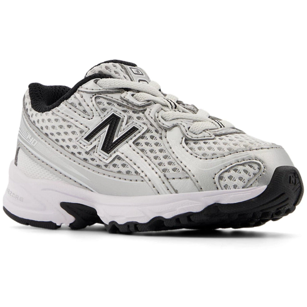 Køb New Balance Silver Metallic 740 Kids Bungee Lace Sneakers