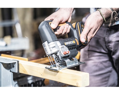 WORX 20V 80mm snoerloze decoupeerzaag WX543.9 + GRATIS bonusartikel 20V accu WA3644 (4,0Ah)