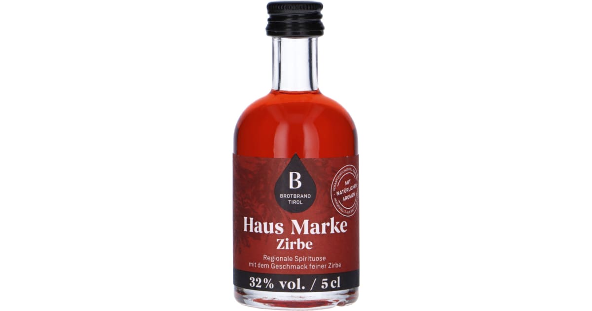 Therese Mölk Brotbrand Tirol Hausmarke Zirbe 32% 0,05 Liter (Einweg)