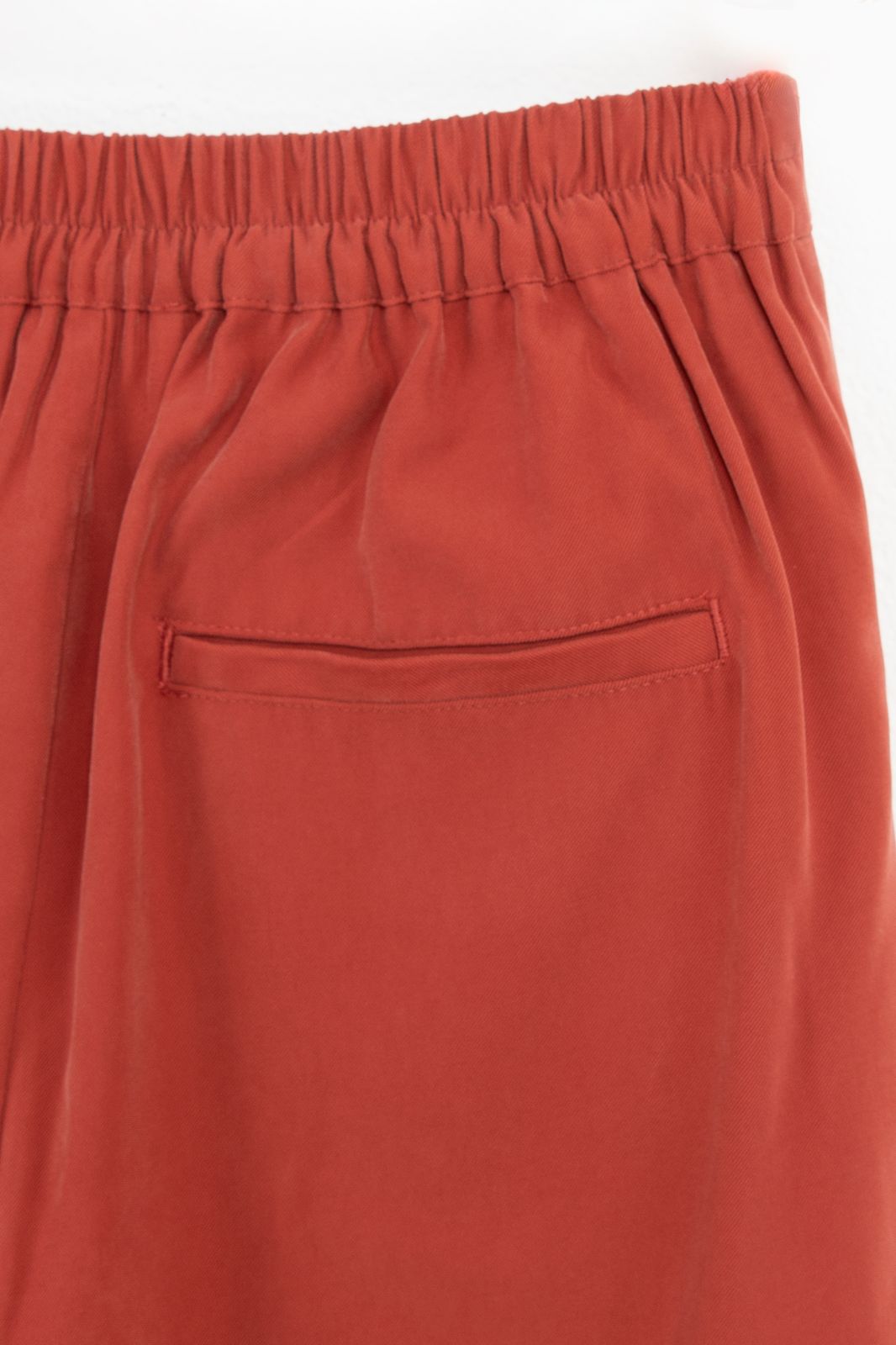 Donkerrode wide leg pantalon