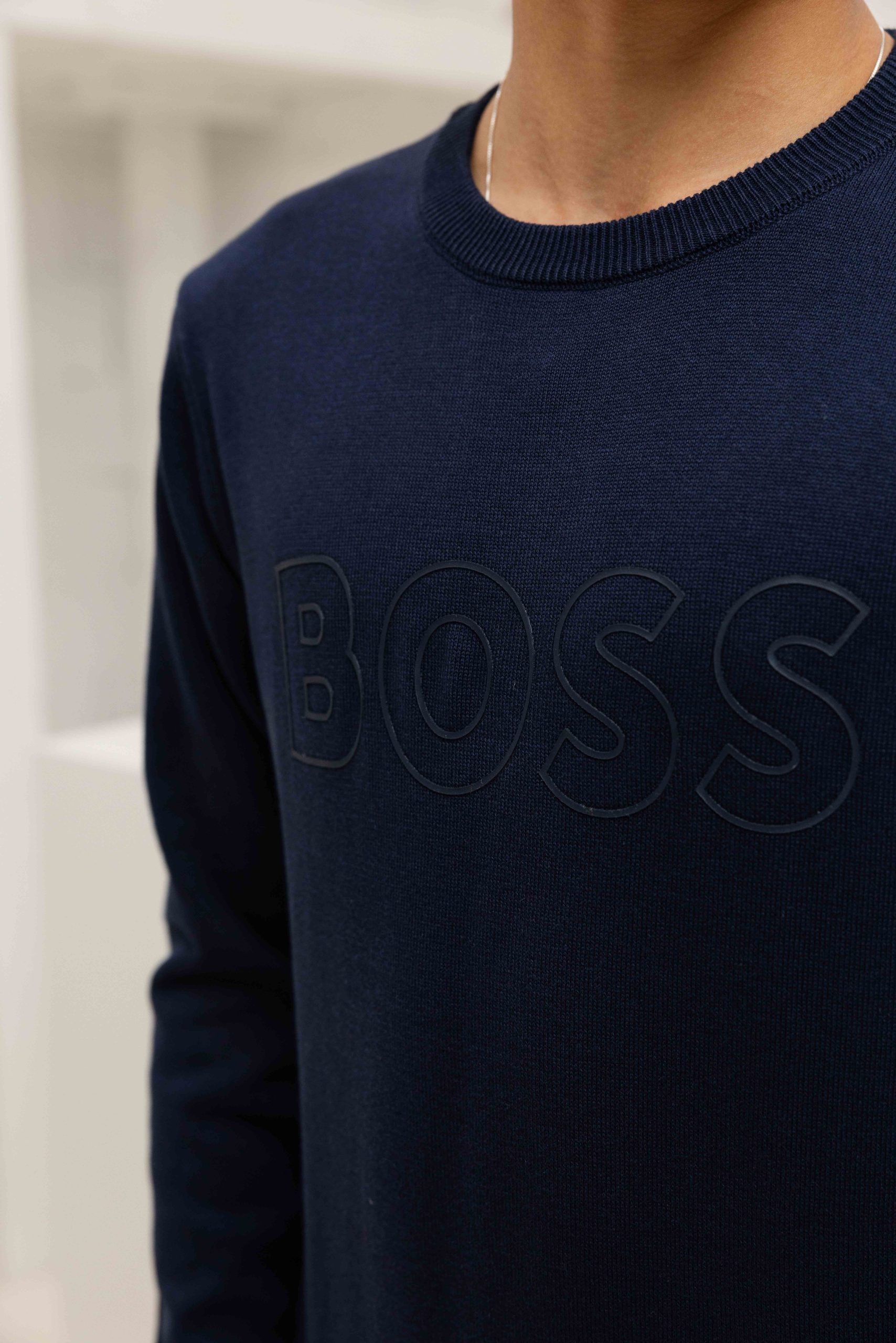 Hugo Boss Sweater Kids Donkerblauw
