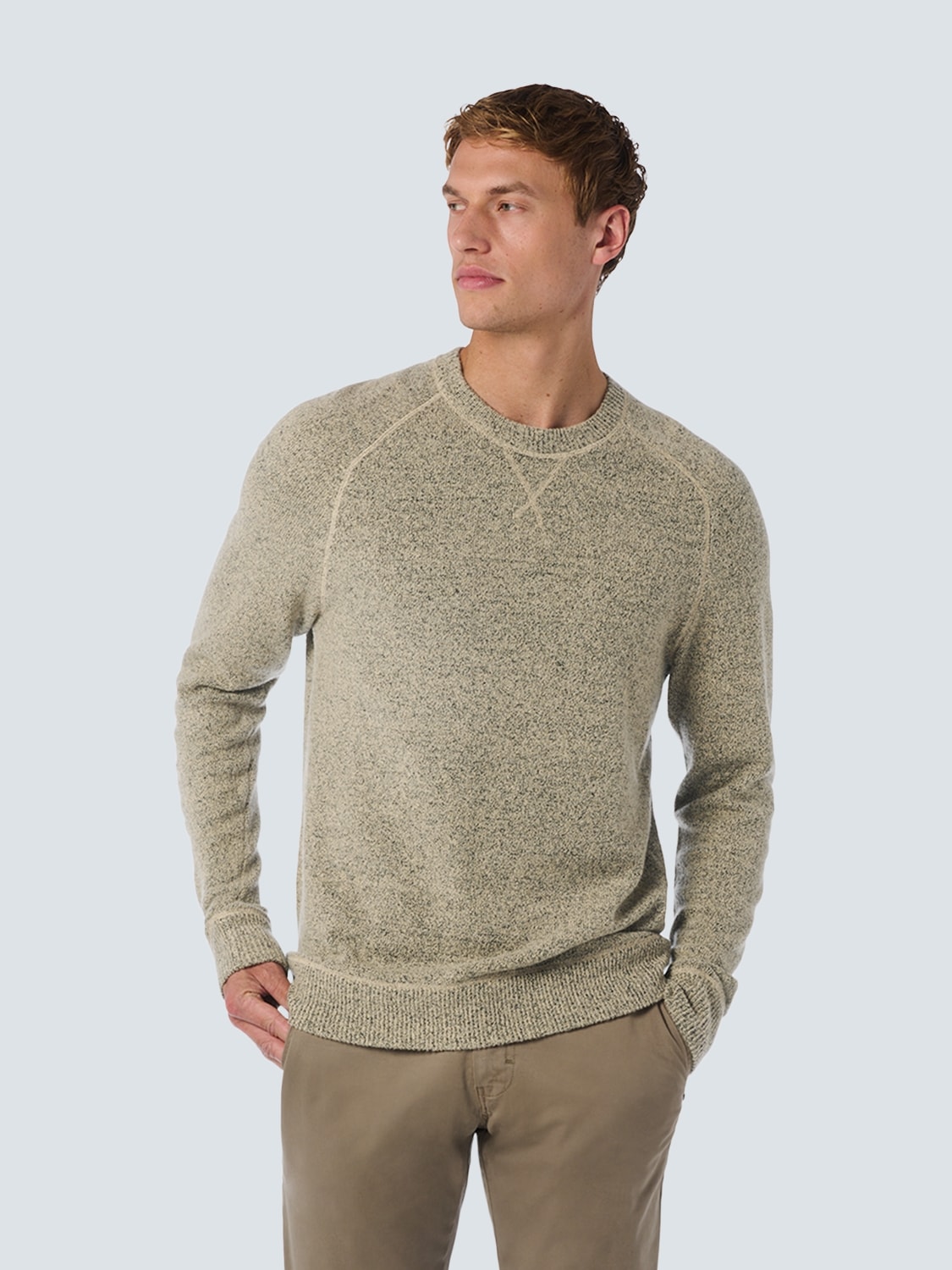 NO EXCESS Strickpullover , in melierter Optik