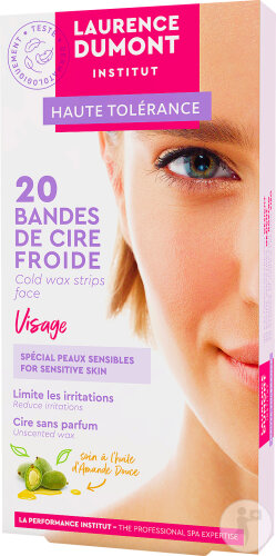 Laurence Dumont Haute Tolérance Bandes De Cire Froide Visage 20 Pièces Nouvelle Formule