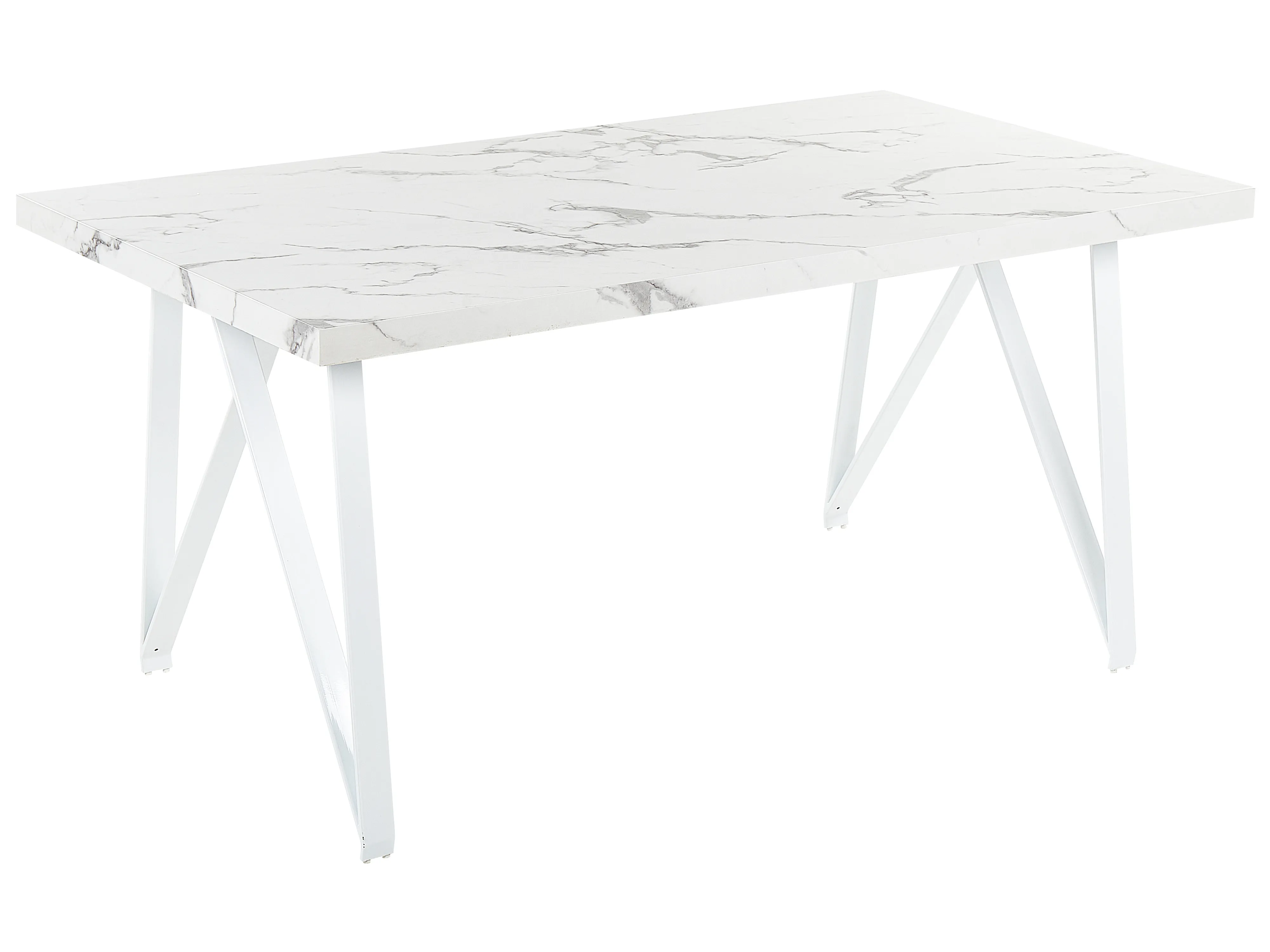 Eettafel GRIEGER Wit marmer 90 cm 160 cm