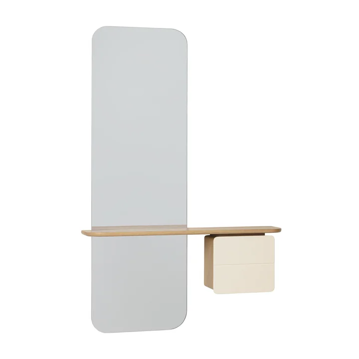 Umage - One More Look Spiegel, Eiche / pearl white