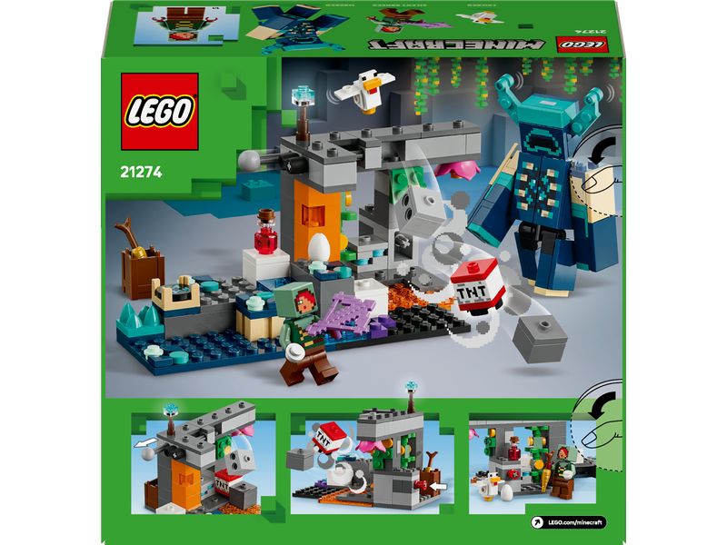 LEGO® Minecraft Begegnung mit dem Wächter 21274 Action in der üppigen Höhle